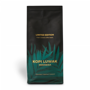 Single origin coffee beans "Indonesia Kopi Luwak", 250 g