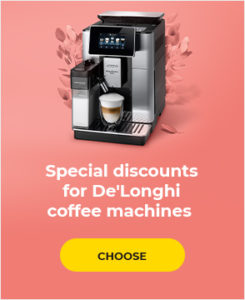Special discounts for De'Longhi coffee machines