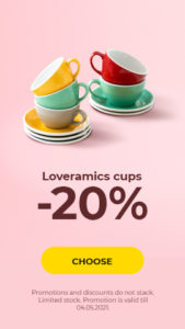 Loveramics cups -20%