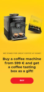 Buy a coffee machine from 599 € and get a gift
