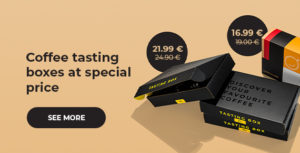 Coffee tasting boxes at special price