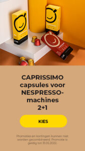 CAPRISSIMO capsules voor NESPRESSO-machines 2+1