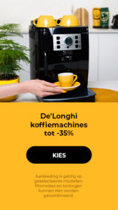 De'Longhi koffiemachines tot -35%