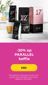 -30% op PARALLEL koffie
