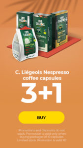 C. Liégeois Nespresso coffee capsules 3+1