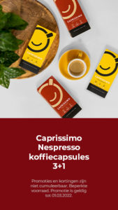 Caprissimo Nespresso capsules 3+1