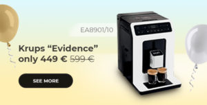 Krups “Evidence EA8901/10” coffee machine only 449 €