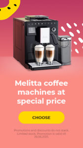 Melitta coffee machines at special price