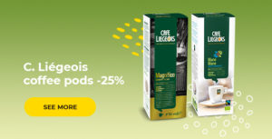 C. Liégeois coffee pods -25%