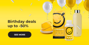 Birthday deals up to -50%
