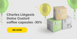 Charles Liégeois Dolce Gusto® coffee capsules -30%