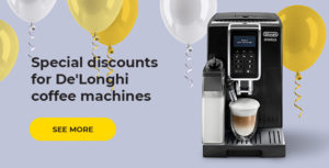Special discounts for De'Longhi coffee machines