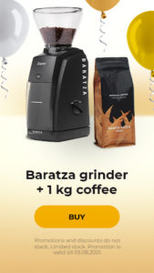 Baratza coffee grinder + 1 kg coffee