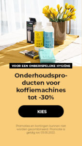 Onderhoudsproducten voor koffiemachines tot -30%