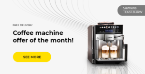Coffee machine offer of the month!