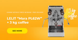 Buy LELIT “Mara PL62W” coffee machine and get 3 kg of coffee as a gift!