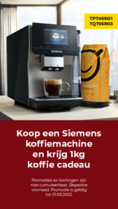 Siemens Novelty (TP705R01; TQ705R03) + 1 kg coffee beans