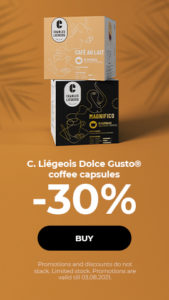 C. Liégeois Dolce Gusto® coffee capsules -30%