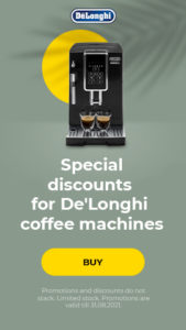 Special discounts for De'Longhi coffee machines