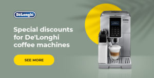Special discounts for De'Longhi coffee machines