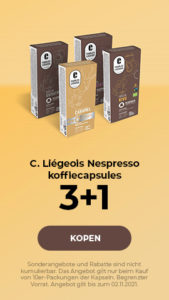 C. Liégeois Nespresso koffiecapsules 3+1
