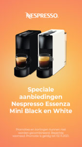 Speciale aanbiedingen Nespresso Essenza Mini Black en White