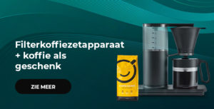 Filterkoffiezetapparaat + koffie als geschenk