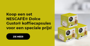 Koop een set NESCAFÉ® Dolce Gusto® koffiecapsules voor een speciale prijs!