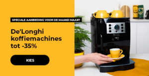 De'Longhi koffiemachines tot -35%