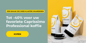Tot -40% voor uw favoriete Caprissimo Professional koffie