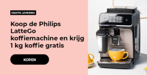 Philips LatteGo, en krijg 1 kg koffie gratis
