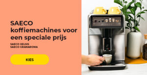 SAECO "Xelsis" en "GranAroma" koffiemachines voor een speciale prijs