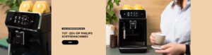 Tot -25% op PHILIPS koffiemachines