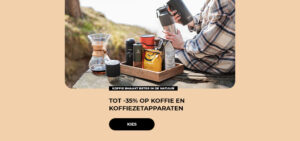 Tot -35% op koffie en koffiezetapparaten