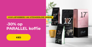 -30% op PARALLEL koffie
