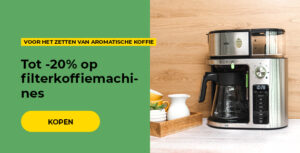 Tot -20% op filterkoffiemachines