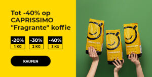 Tot -40% op CAPRISSIMO "Fragrante" koffie