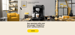 Een speciale prijs voor De'Longhi "Magnifica EVO" koffiemachines