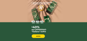 Tot -40% op CAPRISSIMO "Italiano" koffie