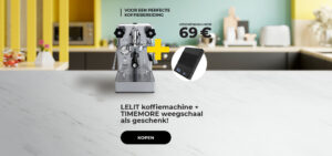 LELIT koffiemachine + TIMEMORE weegschaal als geschenk!