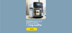 SIEMENS serie 7 en 9 koffiemachines + 2 kg koffie