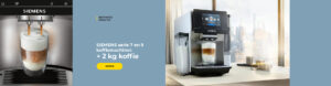 SIEMENS serie 7 en 9 koffiemachines + 2 kg koffie