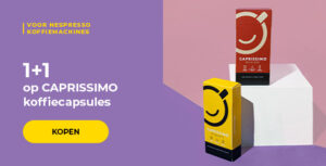 1+1 op CAPRISSIMO koffiecapsules
