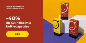 -30% op koffiepads en koffiepods