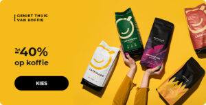 Tot -40% op koffie