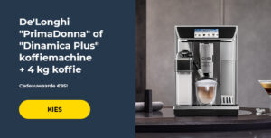 De'Longhi "PrimaDonna" of "Dinamica Plus" koffiemachine + 4 kg koffie
