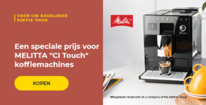 Een speciale prijs voor MELITTA "CI Touch" koffiemachines