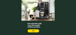Een speciale prijs voor De'Longhi koffiemachines