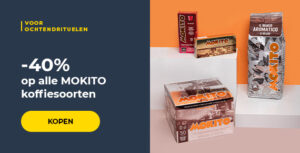 -40% op alle MOKITO koffiesoorten