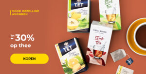 Tot -30% op thee